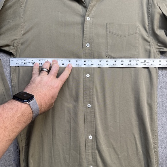 Buck‎ Mason Women's Khaki Brown Long Sleeve Button Front Utility Shirt Dress XS - Picture 5 of 7